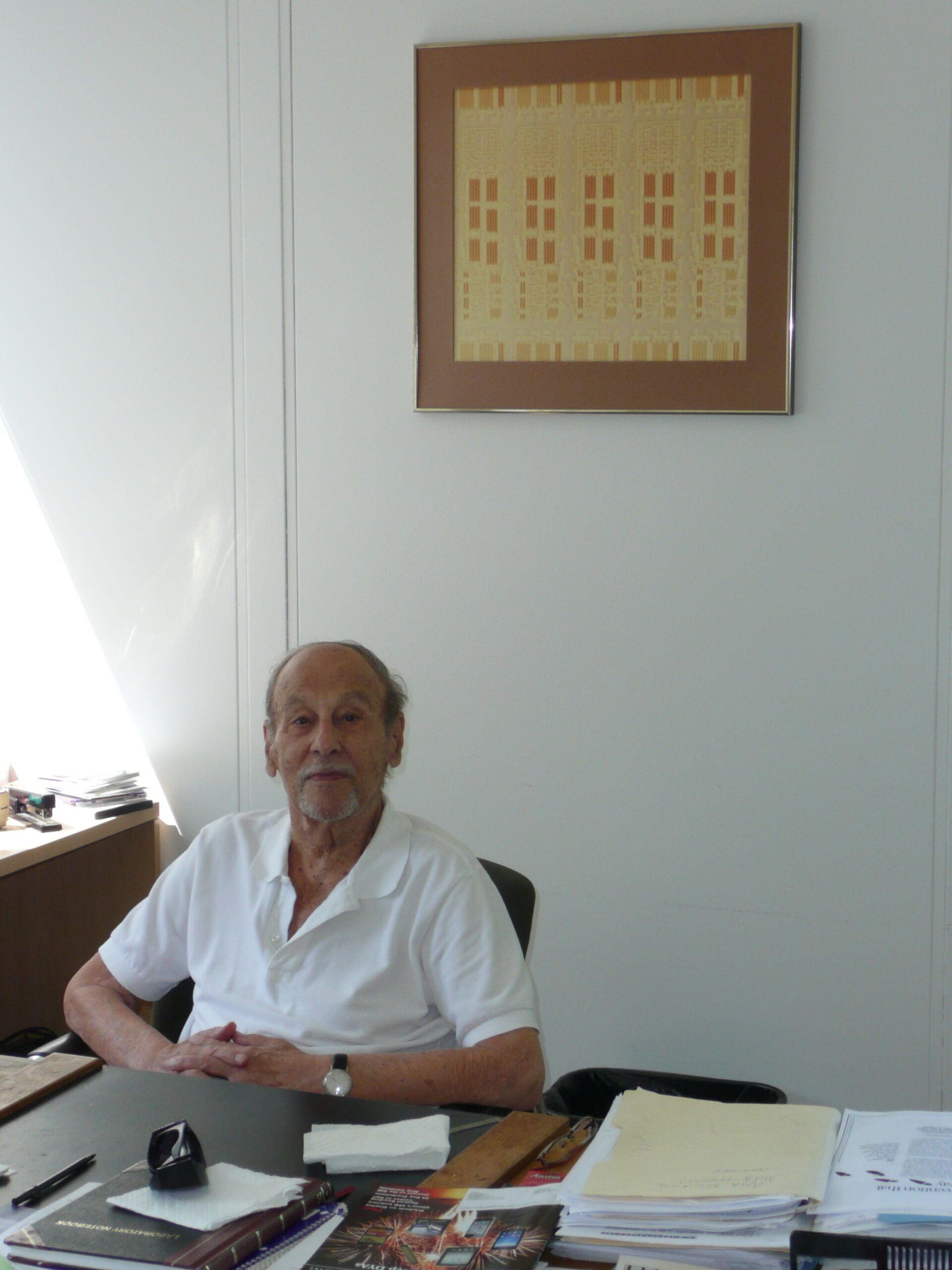 TP Brody at desk below active matrix image